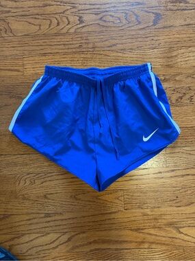 Nike Royal Blue Athletic Shorts with White Trim